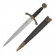 ORNAMENTAL MIDDLE AGES DAGGER, A compact medieval-inspired display piece